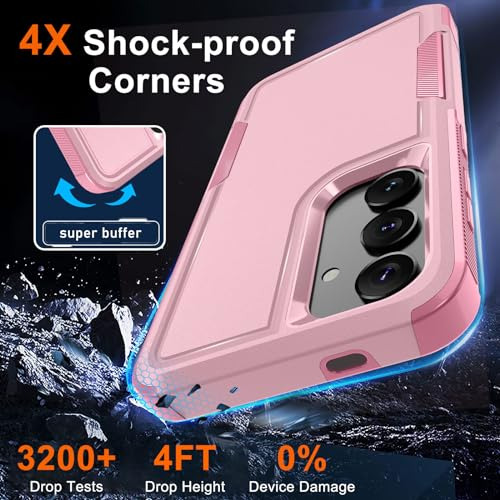 Funda Para Galaxy S24 Plus Cute Rosa Uso Rudo