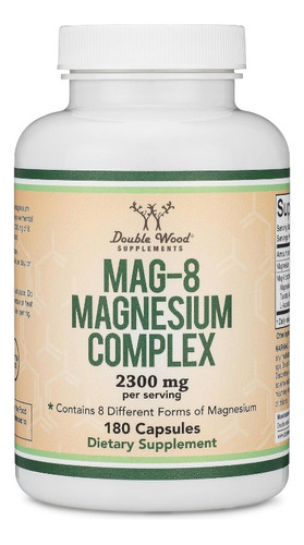 Complejo Magnesio 2300mg 8 En 1 Salud Óptima (180) Americano