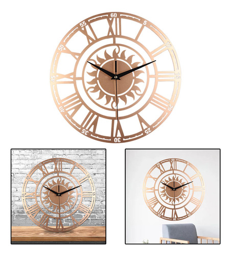 Reloj De Pared Redondo Reloj Con Pilas Que No Hace Dorado