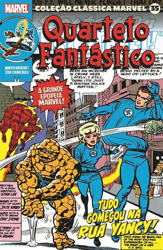 Coleção Clássica Marvel Vol.35 - Quarteto Fantástico Vol.07, de Lee, Stan. Editora Panini Brasil LTDA, capa mole em português, 2022