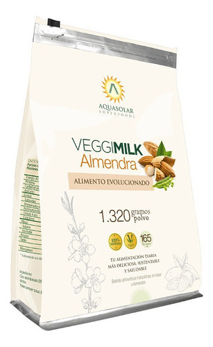 Leche De Almendra Veggimilk 1.320 Grs Para 33 Lts.