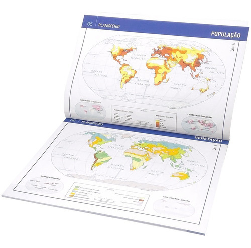Imagem 6 de 10 de Atlas Geográfico Escolar 68 Paginas