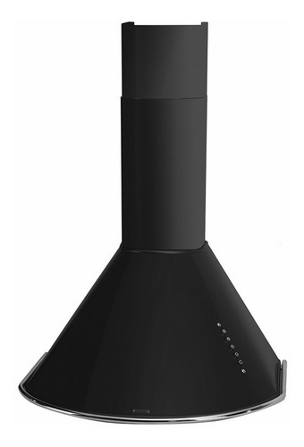 Campana De Cocina Llanos Circular/milenica 60 Negra Color Negro