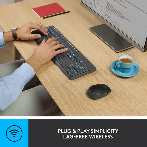 Logitech Mk235 Combo De Teclado Y Mouse Inalámbricos Para Ve