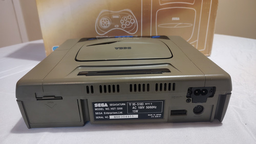 Sega Saturn Na Caixa Longbox + Scart + Funcionando! (Usado)