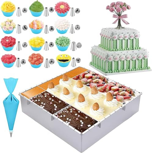 12 Molde Ajustable Para Pasteles, Molde Para Hornear, Mold