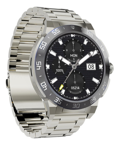 Reloj Inteligente Be-50 Smartwatch Color de la caja Blanco Color de la malla Plateado Color del bisel Gris Diseño de la malla Mesh