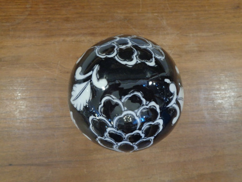 Imagen 4 de 6 de Bola Esfera De Vidrio Negro