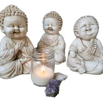 Comprar Set X3 Trio Budas Decorativos 15cm Uso Interior Exterior