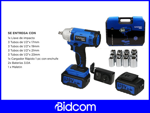 Llave De Impacto Eléctrica Taladro Gadnic De Alta Potencia