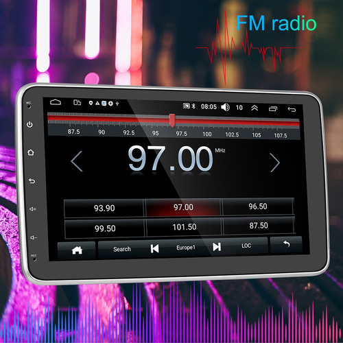 Autoestéreo Android 10.0 1din De 10in Giratorio 2+32g P/auto