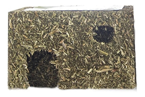 Imagen 1 de 6 de Casa Masticable De Alfalfa Para Cobayos Chica Zootec Roedor