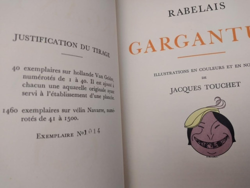 Gargantua Et Pantagruel. F.rabelais Il.touchet 1935 Num (800