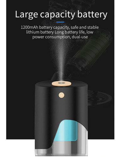 Imagen 5 de 10 de Sanitizador Desinfectante Manos Inteligente Sensor + Regalo