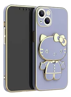 Funda Para iPhone 14 Pro Max Kitty 3d Con Espejo Soporte