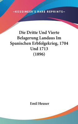 Libro Die Dritte Und Vierte Belagerung Landaus Im Spanisc...
