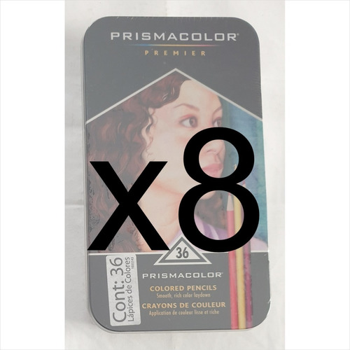 Lápices Colores Prismacolor Premier Paq C/ 8 Set D/ 36 Pza