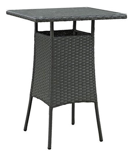 Modway Sojourn Mimbre Rattan Plaza Al Aire Libre Patio 