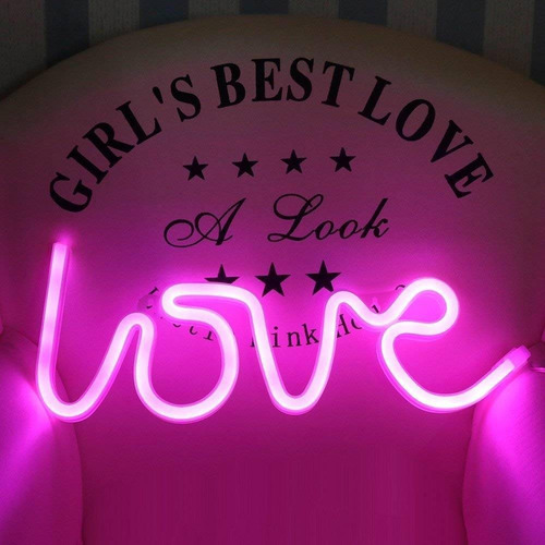 Neón Luz Nocturna, Love - Pink