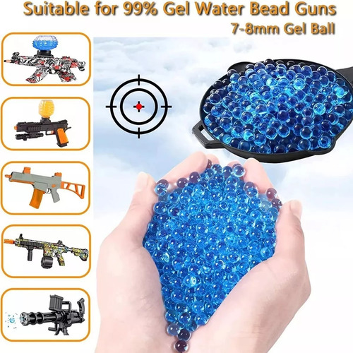 400000 Balas Hidrogel Bolas Gel Bolitas 7-8mm Para Pistola