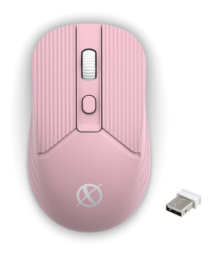 Mouse inalámbrico recargable Xinua  M2 rosa