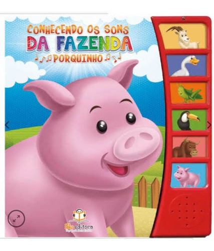 Imagem 4 de 7 de Livros Infantis Educativos Conhecendo Sons Fazenda Floresta
