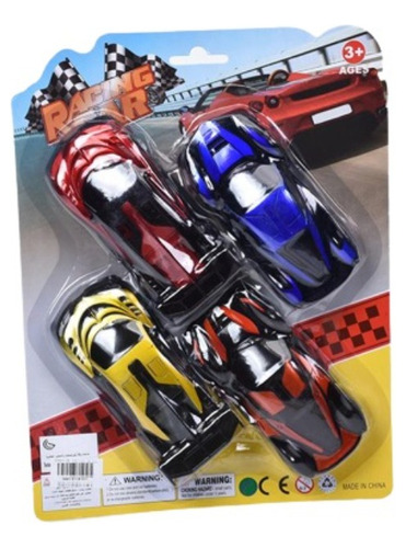 Carritos De Carrera Racing X4 Blister