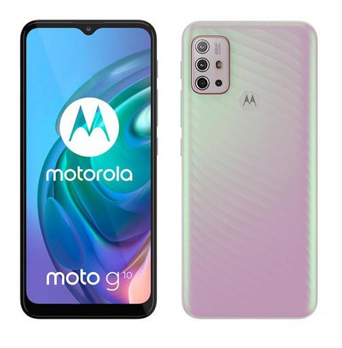 Smartphone Moto G10 Branco Floral, Tela 6,5 , 64gb - Xt2127