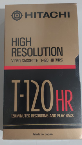 Cinta De Video Vhs T-120 Hr High Resolution