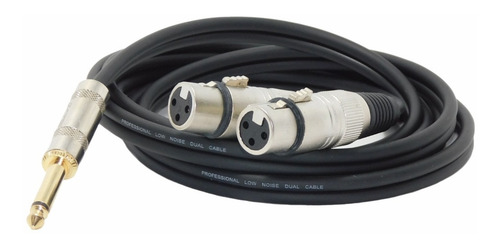 Imagen 3 de 3 de Cable Adaptador Plug Mono A 2 Canon Xlr Hembra Mono