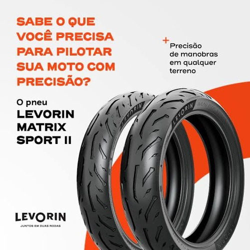 Par De Pneus Levorin 110/70-17 E 140/70-17 Matrix Sport