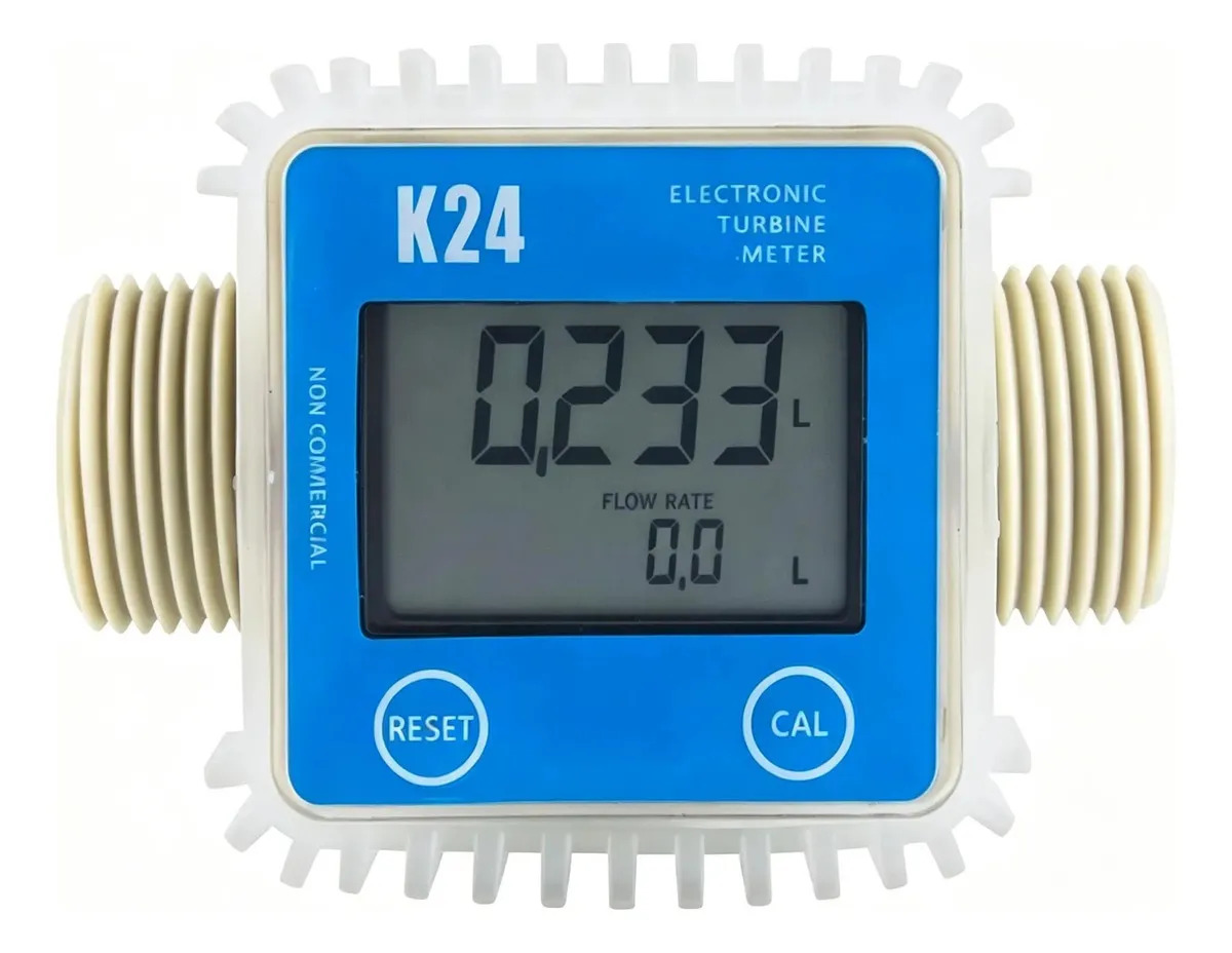 Medidor de Flujo Digital Marhynchus para Combustible y Agua Líquida con Turbina de 1" BSPP