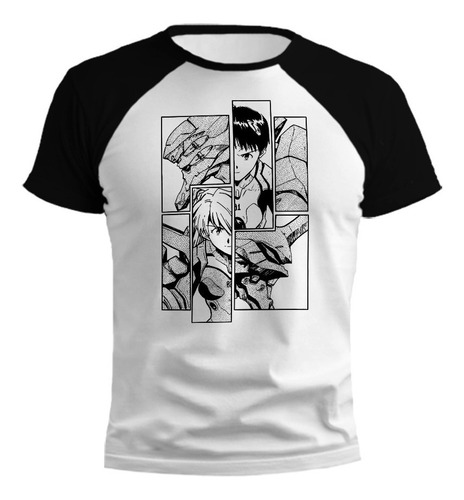 Remera Evangelion Ilustracion Estilo Manga Ranglan