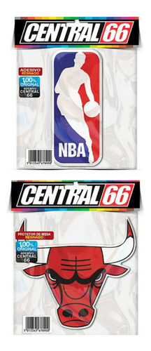 Kit Adesivos Nba Chicago Bulls Resinado Alto Relevo