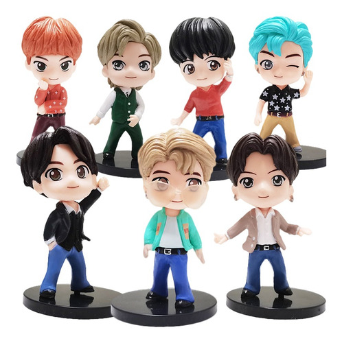 Bts Figures K-pop Jimin Ram Jin V Sugar Jhope Junkook Kit 7