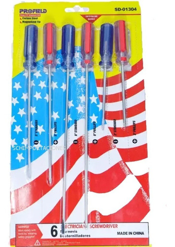 Destornilladores Pack 6 Unidades + Set Tornillos Madera