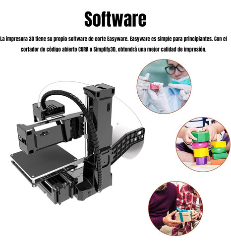 Impresora 3d K9 Fdm 100x100x100mm 110v/220v Color Negro