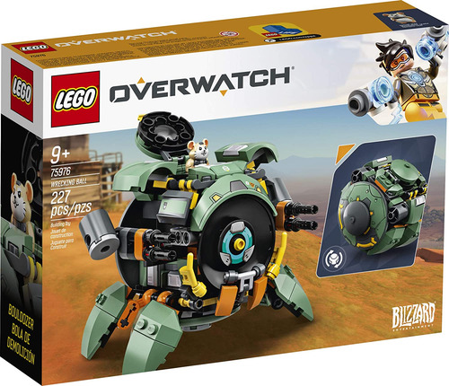 Kit De Construção Lego Overwatch Wrecking Ball 75976 227 Peç