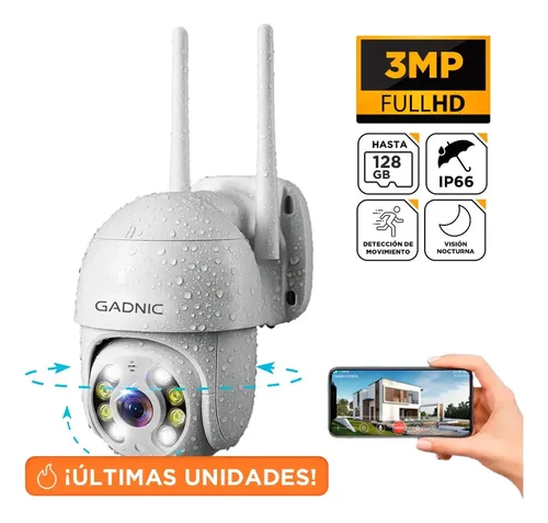 Cámara de Seguridad Wifi IP Gadnic SX39 FHD Motorizada 1080P Audio Bidireccional