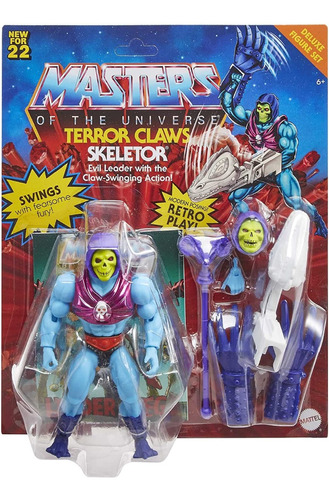 Skeletor Motu Figura Deluxe Con Accesorios-original