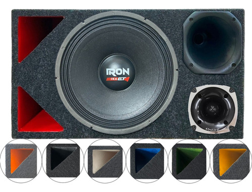 Caixa Trio Triângulo 12 Pol Woofer Etm 1k4 720w Rms Som