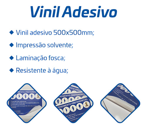Placa De Transito 50x50cm R-6c Proibido Parar E Estacionar