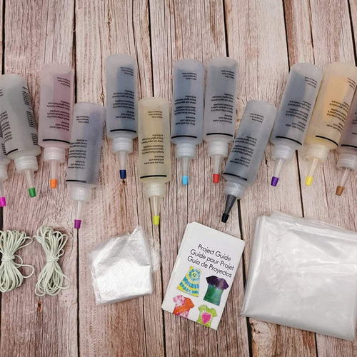 Kit De 8 Botellas De Pintura Permanente Con Tintes Multicolo