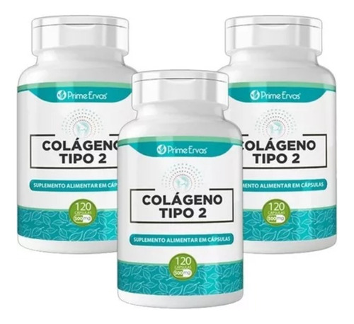 Pack 3x Colágeno Tipo 2 Natural 120 Cápsulas 40mg