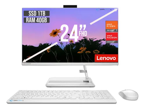Todo En Uno Lenovo Amd Ryzen 7 7730u Ssd 1tb + Ram 40gb