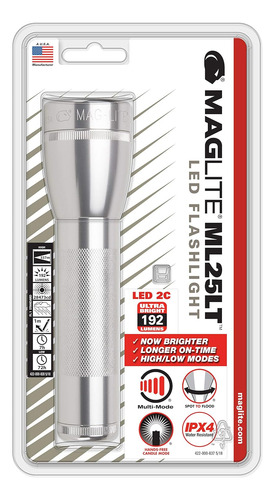 Linterna Led Maglite De Mano 192 Lm Plateado