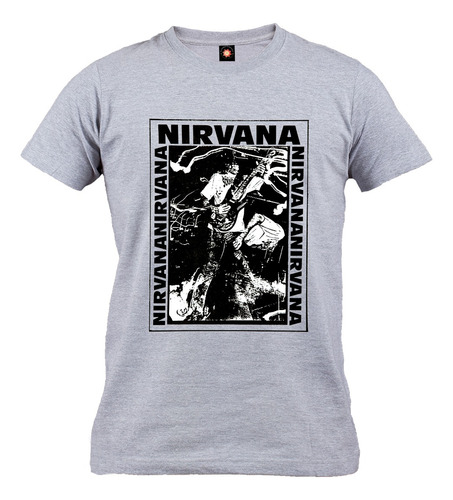 Remera Estampada Varios Diseños Rock Nirvana En Vivo