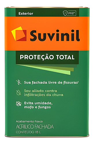 Tinta Emborrachada Proteção Total Branco 18 Litros Suvinil