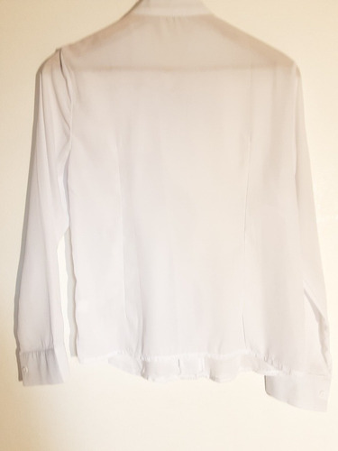 Imagen 4 de 9 de Blusa Blanca Manga Larga