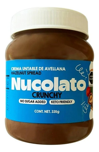 Crema Nucolato Untable De Avellana Crunchy 335 G